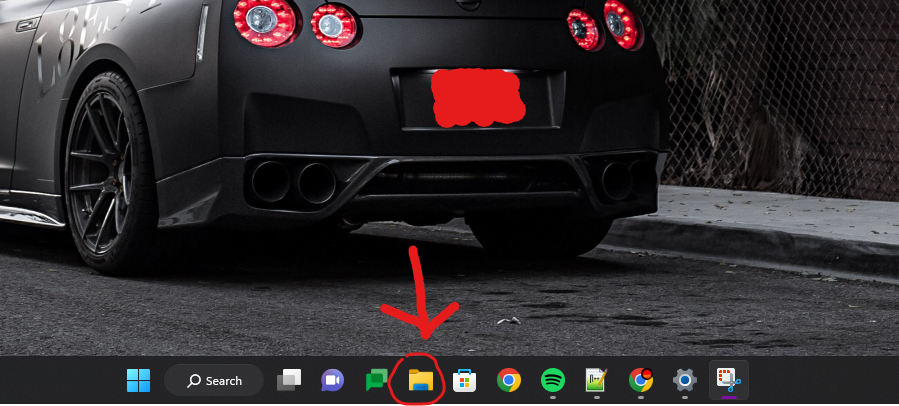 Click the file explorer